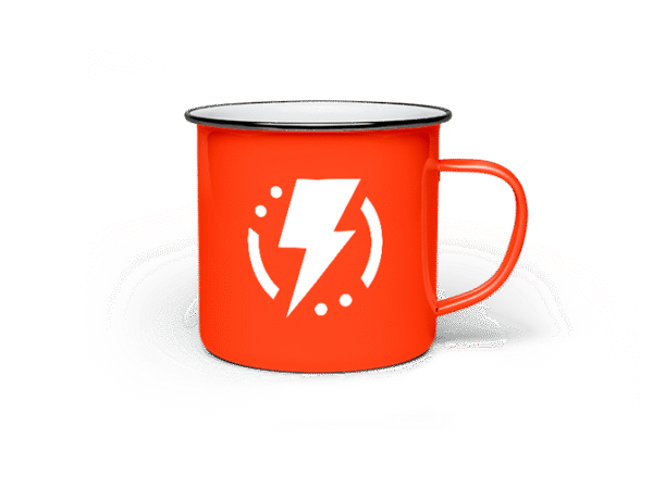 White Enamel Mug - Image 2