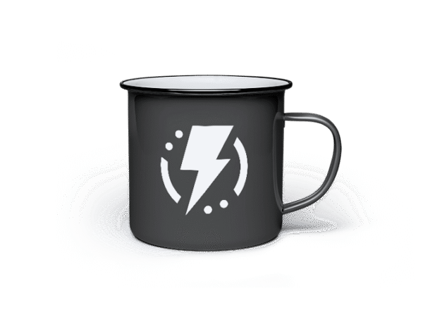 White Enamel Mug - Image 3